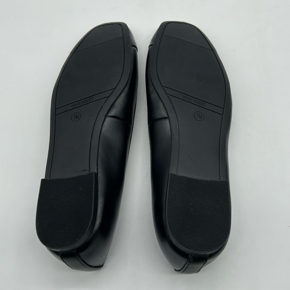 Nine West Black Patent Flats Vegan Women’s Shoes Size 7 New With Box - Picture 8 of 10